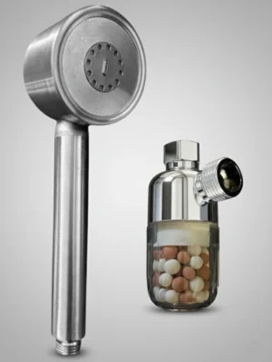 Pommeau de douche anti calcaire (pommeau + filtre)